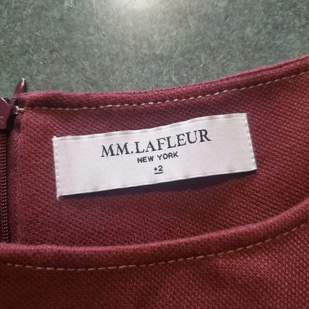 MM Lafleur The Narie Dress - Textured Ponte  chocolate sz 2+
